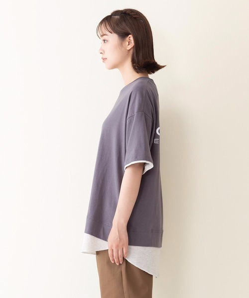 CONVERSE(コンバース)の「【CONVERSE/コンバース】スソワッフルキリカエバックプリントTシャツ(Tシャツ/カットソー・レディース・ライトブルー/ライトグリーン/スミクロ・LARGE/MEDIUM)」の20枚目の写真
