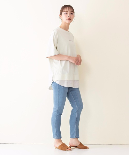 CONVERSE(コンバース)の「【CONVERSE/コンバース】スソワッフルキリカエバックプリントTシャツ(Tシャツ/カットソー・レディース・ライトブルー/ライトグリーン/スミクロ・LARGE/MEDIUM)」の22枚目の写真