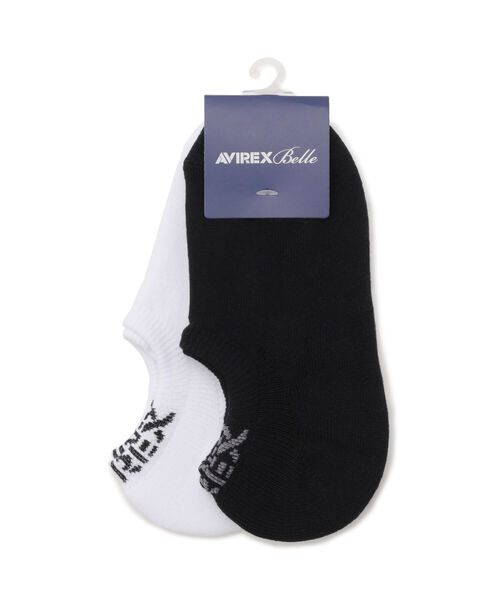 AVIREX（アヴィレックス）の「アンクルロゴソックス/ ANKLE LOGO SOCKS（ソックス/靴下・レディース・グレー/ブラック・FREE）」の2枚目の写真