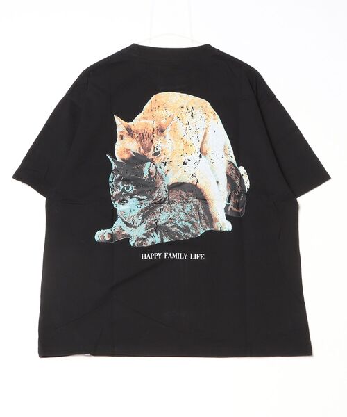 THE Nookie(ザヌーキー)の「【w】【it】【LW】【THE nookie】CAT T-SH(Tシャツ/カットソー・メンズ・ホワイト/ライトグレー/ブラック・FREE)」の4枚目の写真
