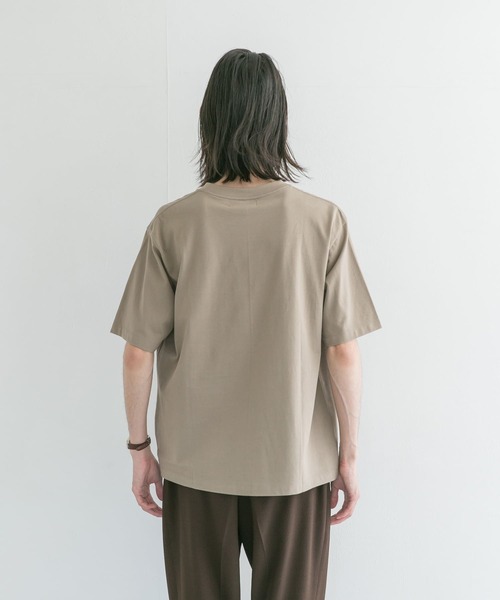 URBAN RESEARCH（アーバンリサーチ）の「コットン/ナイロンポケットTシャツ（Tシャツ/カットソー・メンズ・ホワイト/オリーブ/ベージュ系その他/スミクロ・MEDIUM/LARGE）」の11枚目の写真