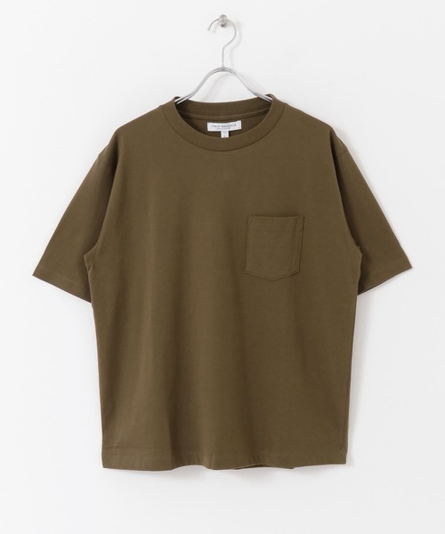 URBAN RESEARCH（アーバンリサーチ）の「コットン/ナイロンポケットTシャツ（Tシャツ/カットソー・メンズ・ホワイト/オリーブ/ベージュ系その他/スミクロ・MEDIUM/LARGE）」の12枚目の写真