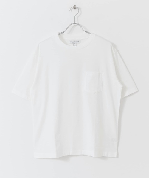 URBAN RESEARCH（アーバンリサーチ）の「コットン/ナイロンポケットTシャツ（Tシャツ/カットソー・メンズ・ホワイト/オリーブ/ベージュ系その他/スミクロ・MEDIUM/LARGE）」の14枚目の写真