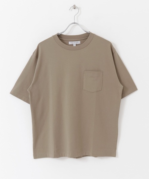 URBAN RESEARCH（アーバンリサーチ）の「コットン/ナイロンポケットTシャツ（Tシャツ/カットソー・メンズ・ホワイト/オリーブ/ベージュ系その他/スミクロ・MEDIUM/LARGE）」の15枚目の写真