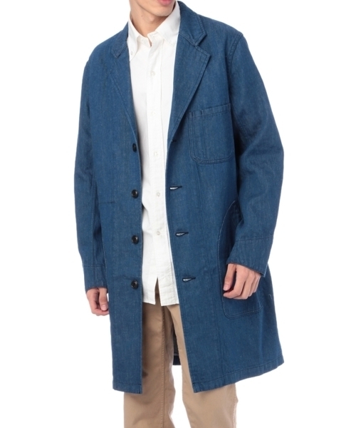 LE TiROiR de DRESSTERIOR（ルティロワドゥドレステリア）の「デニムチェスターコート（チェスターコート・メンズ・ブルー・03/01/02）」の2枚目の写真