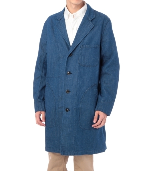 LE TiROiR de DRESSTERIOR（ルティロワドゥドレステリア）の「デニムチェスターコート（チェスターコート・メンズ・ブルー・03/01/02）」の9枚目の写真