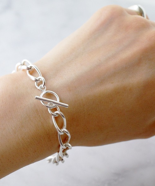 ISOLATION（アイソレーション）の「【ISOLATION / アイソレーション】silver925 Oval Chain Bracelet / オーバルチェーンブレスレット（ブレスレット・レディース・シルバー/シルバー×ゴールド・17cm/19cm）」の10枚目の写真