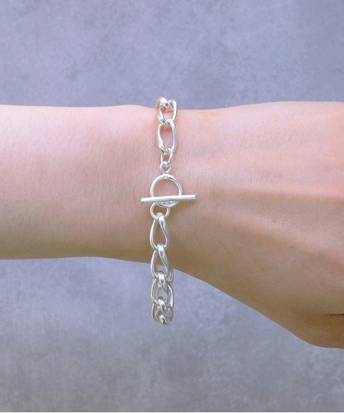 ISOLATION（アイソレーション）の「【ISOLATION / アイソレーション】silver925 Oval Chain Bracelet / オーバルチェーンブレスレット（ブレスレット・レディース・シルバー/シルバー×ゴールド・17cm/19cm）」の12枚目の写真