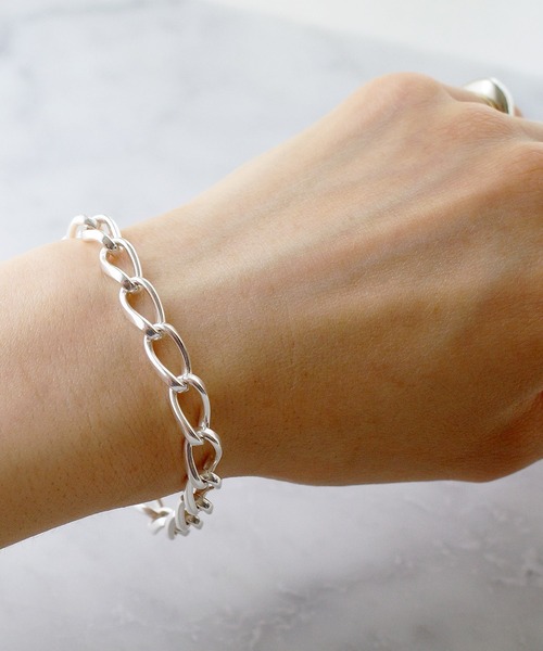 ISOLATION（アイソレーション）の「【ISOLATION / アイソレーション】silver925 Oval Chain Bracelet / オーバルチェーンブレスレット（ブレスレット・レディース・シルバー/シルバー×ゴールド・17cm/19cm）」の11枚目の写真