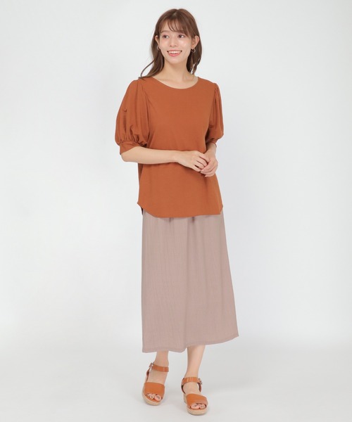 LBC（エルビーシー）の「RN袖パフプルオーバー（Tシャツ/カットソー・レディース・ホワイト/ブラック/ベージュ/ブラウン・M）」の20枚目の写真