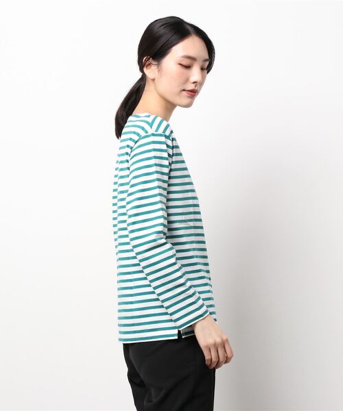 Lee(リー)の「Lee/リー ボートネック カットソー(Tシャツ/カットソー・レディース・ホワイト/ブラック/ベージュ/グリーン系その他/パープル系その他・SMALL/MEDIUM)」の6枚目の写真