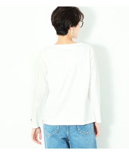 Lee(リー)の「Lee/リー ボートネック カットソー(Tシャツ/カットソー・レディース・ホワイト/ブラック/ベージュ/グリーン系その他/パープル系その他・SMALL/MEDIUM)」の16枚目の写真