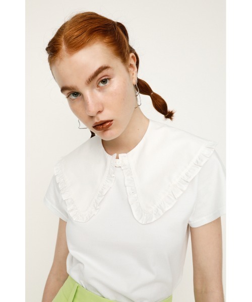 Frill Attached 付け襟 Collar フリルカラー 付け襟 Sly スライ のファッション