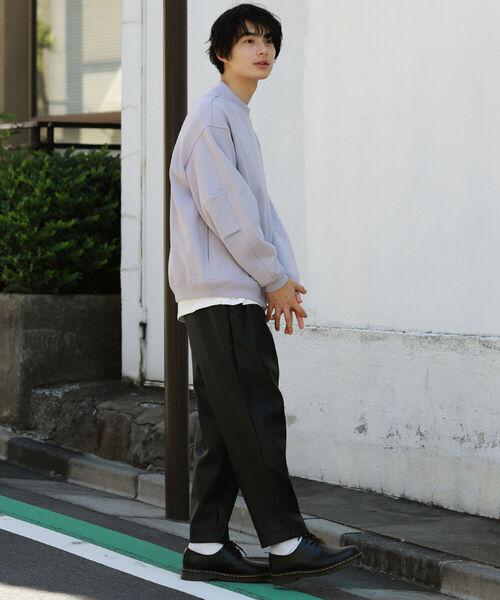 BeAMS DOT(ビームスドット)の「BeAMS DOT / フェイクレザー ワイドバルーンパンツ(その他パンツ・メンズ・ブラック・SMALL/MEDIUM/LARGE)」の5枚目の写真