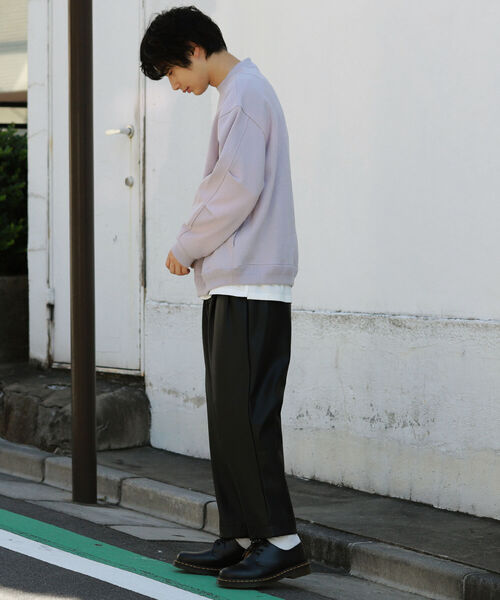 BeAMS DOT(ビームスドット)の「BeAMS DOT / フェイクレザー ワイドバルーンパンツ(その他パンツ・メンズ・ブラック・SMALL/MEDIUM/LARGE)」の6枚目の写真