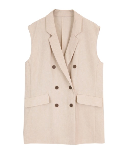 titivate（ティティベイト）の「ﾉｰｽﾘｰﾌﾞﾃｰﾗｰﾄﾞｼﾞｬｹｯﾄ（テーラードジャケット・レディース・ブラック/ベージュ/モカ・S/M）」の11枚目の写真