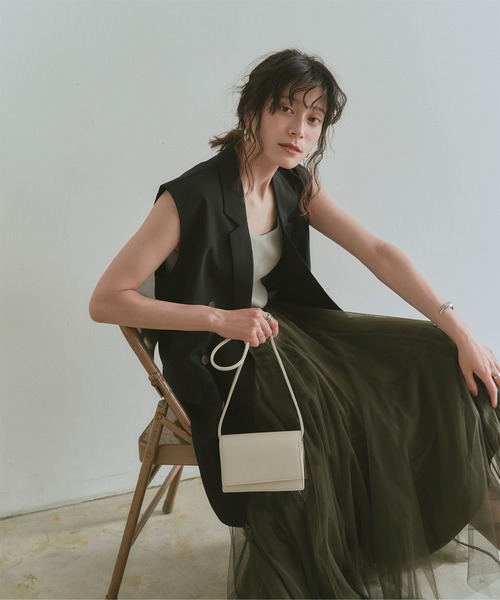 titivate（ティティベイト）の「ﾉｰｽﾘｰﾌﾞﾃｰﾗｰﾄﾞｼﾞｬｹｯﾄ（テーラードジャケット・レディース・ブラック/ベージュ/モカ・S/M）」の9枚目の写真