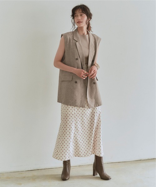 titivate（ティティベイト）の「ﾉｰｽﾘｰﾌﾞﾃｰﾗｰﾄﾞｼﾞｬｹｯﾄ（テーラードジャケット・レディース・ブラック/ベージュ/モカ・S/M）」の16枚目の写真