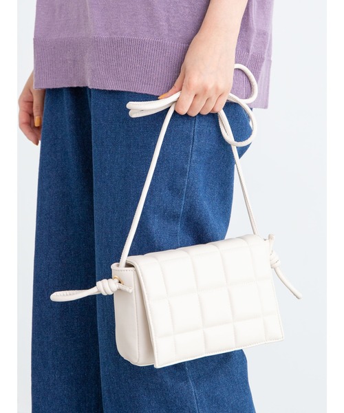 Green　Parks（グリーンパークス）の「キルトミニショルダーバッグ＊（ショルダーバッグ・レディース・ブラック/その他8・FREE）」の3枚目の写真