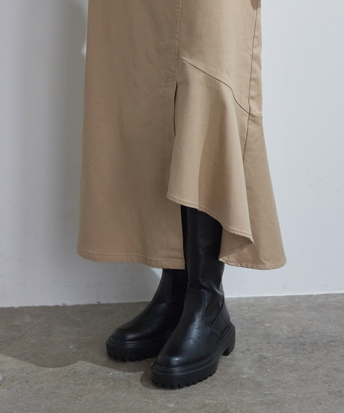 vis-`a-vis(ビサビ)の「【追加生産】アシンメトリーマーメイドスカート(スカート・レディース・ベージュ/スミクロ/カーキ・S/M)」の17枚目の写真