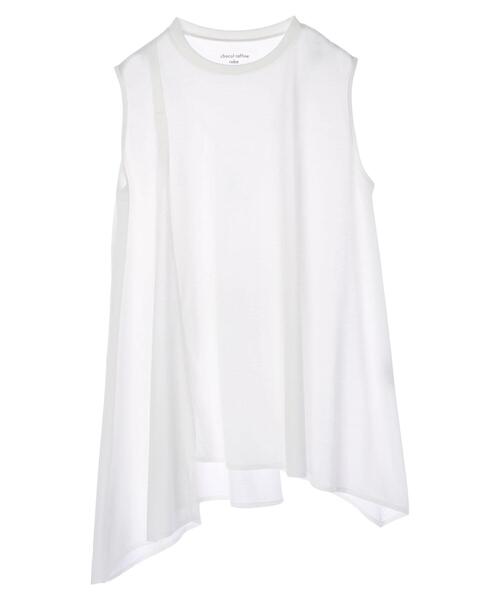 Green Parks(グリーンパークス)の「さらりノースリーブプルオーバー(Tシャツ/カットソー・レディース・ブラック/オフホワイト/ブラウン/グリーン/グレイッシュベージュ・FREE)」の21枚目の写真