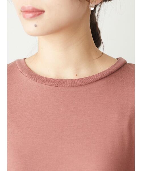 Green Parks(グリーンパークス)の「さらりノースリーブプルオーバー(Tシャツ/カットソー・レディース・ブラック/オフホワイト/ブラウン/グリーン/グレイッシュベージュ・FREE)」の9枚目の写真