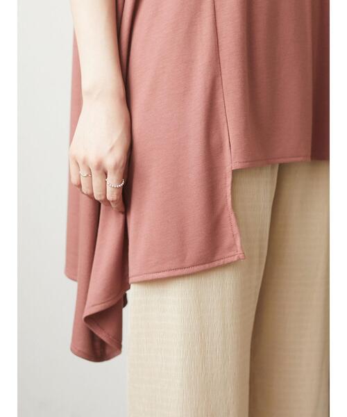 Green Parks(グリーンパークス)の「さらりノースリーブプルオーバー(Tシャツ/カットソー・レディース・ブラック/オフホワイト/ブラウン/グリーン/グレイッシュベージュ・FREE)」の15枚目の写真