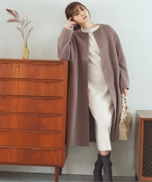 PROPORTION BODY DRESSING | バックボリュームノーカラーコート / 1211252002(ノーカラーコート)