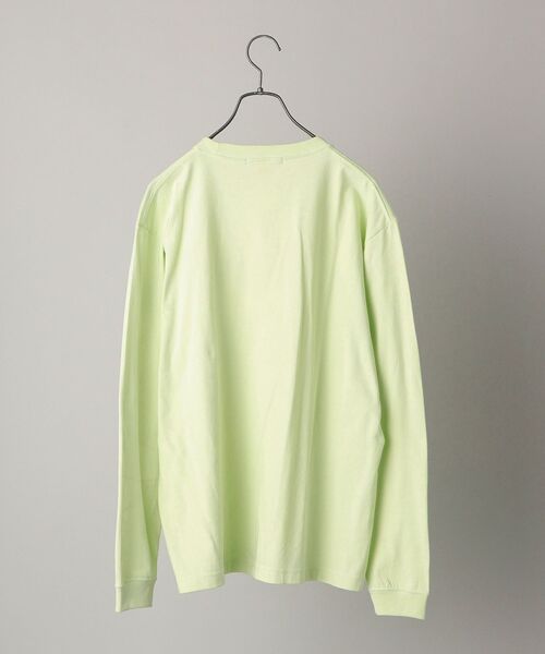 SHIPS(シップス)の「【WEB限定】SHIPS: フラワー柄 SHIPS ロゴ ユニセックス ロングスリーブ Tシャツ (ロンT)(Tシャツ/カットソー・メンズ・ホワイト/ブラック/ネイビー/ライトグリーン・SMALL/MEDIUM/LARGE/X-LARGE)」の9枚目の写真