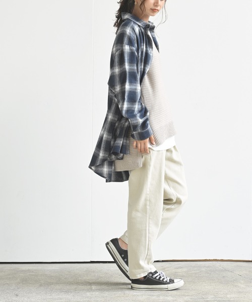 rps(アールピーエス)の「チェックBIGシャツ(シャツ/ブラウス・レディース・ブラック/ネイビー/レッド・M)」の13枚目の写真