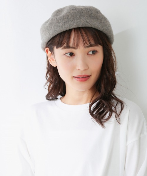Honeys(ハニーズ)の「ベレー帽(ハンチング/ベレー帽・レディース・杢グレー/ブラック/ベージュ・FREE)」の16枚目の写真