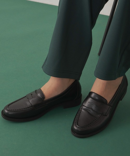 Aunt Marie's(アントマリーズ)の「シンプルローファー / AUNT MARIE'S(ローファー・レディース・ブラック/ブラウン・S/L/M)」の4枚目の写真