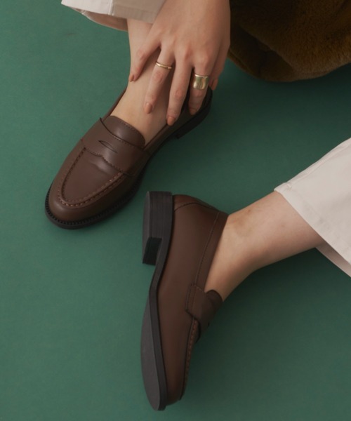 Aunt Marie's(アントマリーズ)の「シンプルローファー / AUNT MARIE'S(ローファー・レディース・ブラック/ブラウン・S/L/M)」の11枚目の写真