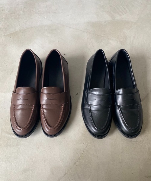 Aunt Marie's(アントマリーズ)の「シンプルローファー / AUNT MARIE'S(ローファー・レディース・ブラック/ブラウン・S/L/M)」の19枚目の写真