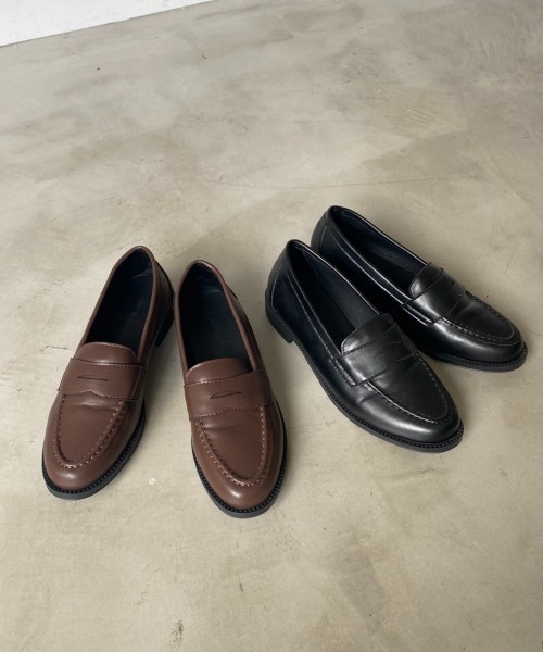 Aunt Marie's(アントマリーズ)の「シンプルローファー / AUNT MARIE'S(ローファー・レディース・ブラック/ブラウン・S/L/M)」の21枚目の写真