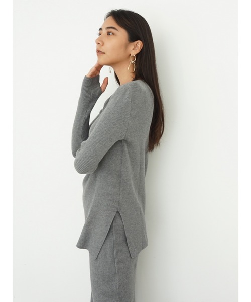 Vicente（ヴィセンテ）の「Mecica long knit（ニット/セーター・レディース・ブラック/グレー/オフホワイト・FREE）」の10枚目の写真