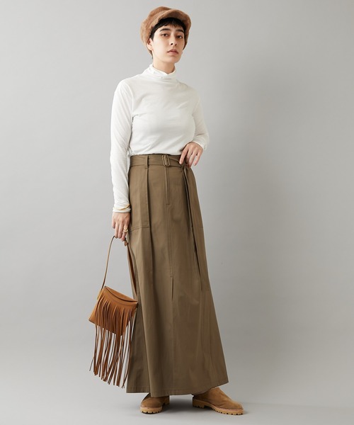 Whim Gazette（ウィムガゼット）の「【THE PAUSE】ベイカータイトスカート（スカート・レディース・ブラック/カーキ・36/38）」の3枚目の写真