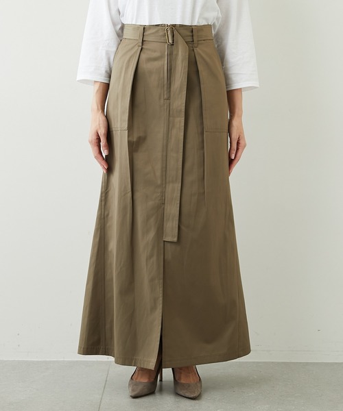 美品 Whim Gazette 【THE PAUSE】膨れジャガードスカート サテンウォッシャブルロングスカート | Whim Gazette(ウィム