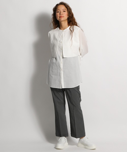 niko and...(ニコアンド)の「2WAYスクエアカラーブラウス(シャツ/ブラウス・レディース・ブラック/オフホワイト/チャコール・MEDIUM/LARGE)」の18枚目の写真