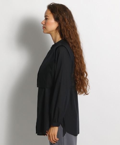 niko and...(ニコアンド)の「2WAYスクエアカラーブラウス(シャツ/ブラウス・レディース・ブラック/オフホワイト/チャコール・MEDIUM/LARGE)」の12枚目の写真