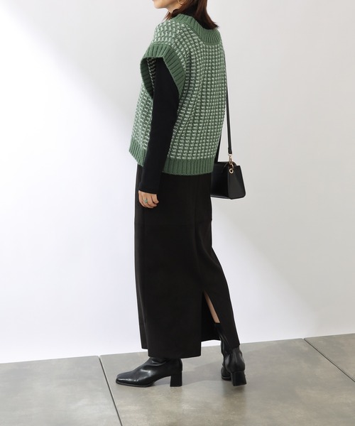 COLONY 2139（コロニートゥーワンスリーナイン）の「フェイクスエードストレッチスカート（スカート・レディース・ブラック/モカ・FREE）」の11枚目の写真