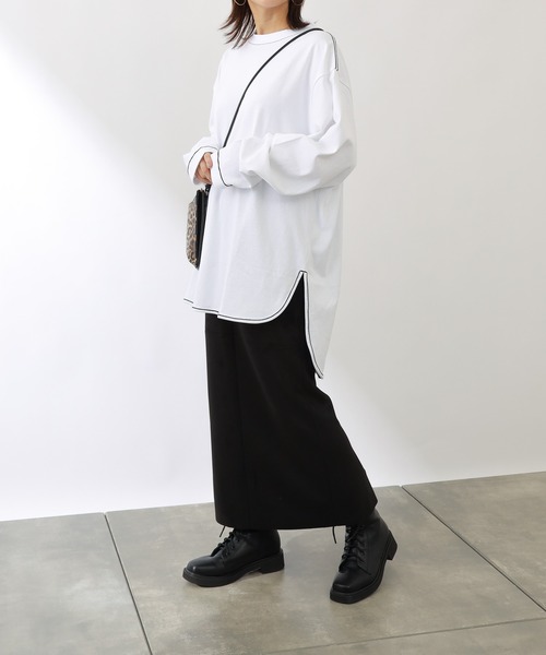 COLONY 2139（コロニートゥーワンスリーナイン）の「フェイクスエードストレッチスカート（スカート・レディース・ブラック/モカ・FREE）」の18枚目の写真