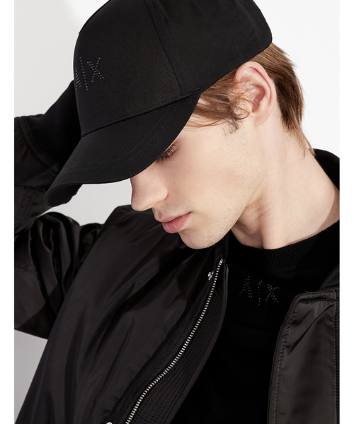 ARMANI EXCHANGE（アルマーニエクスチェンジ）の「【A|X アルマーニ エクスチェンジ】A|Xロゴ　パネルキャップ（キャップ・メンズ・ブラック・FREE）」の3枚目の写真