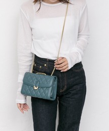 BASE（ベース）の「キルティング チェーン ショルダーバッグ ミニバッグ（ショルダーバッグ）」