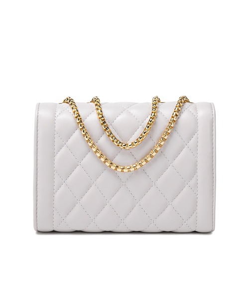 BASE（ベース）の「キルティング チェーン ショルダーバッグ ミニバッグ（ショルダーバッグ・レディース・アイボリー/ライトグレー/ブラック/ピンク/ブルー/ダークグリーン/ダークグレー/ライトブラウン/ベージュ/シルバー/ホワイト系その他/ブルー系その他・FREE）」の20枚目の写真