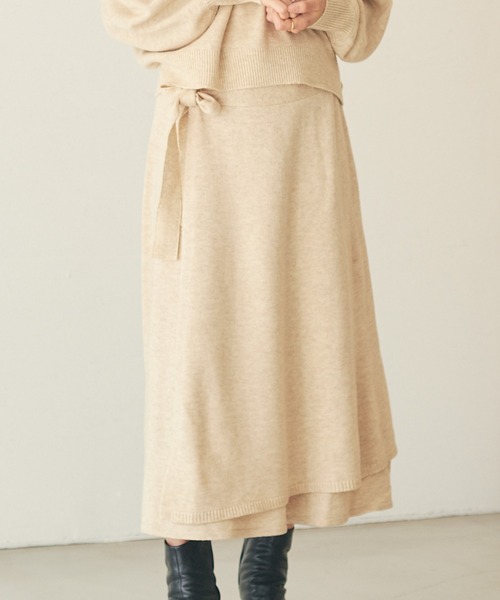 OUTERSUNSET（アウターサンセット）の「knit wrap skirt（スカート  
