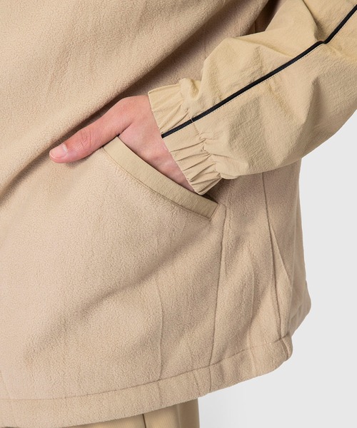 le coq sportif（ルコックスポルティフ）の「ポーラテックフリースアノラックジャケット ウェア セーター フリース ニット 防寒 トレーニング 保温 軽量 スポーツウェア（ブルゾン・メンズ・ブラック/ベージュ/ホワイト・L/M/XL）」の9枚目の写真