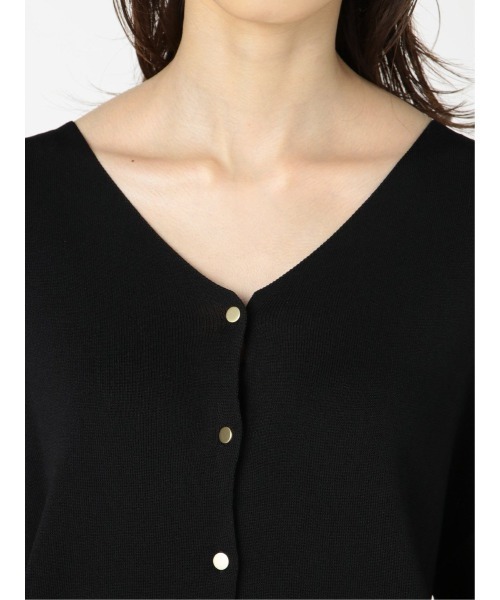 m.f.editorial（エムエフエディトリアル）の「エムエフエディトリアルレディース/m.f.editorial：Women  ゴム編み Vネック ゆるニットカーディガン（カーディガン/ボレロ・レディース・ベージュ/ブラック/グレー・FREE）」の15枚目の写真