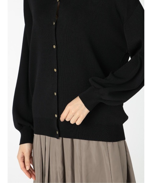 m.f.editorial（エムエフエディトリアル）の「エムエフエディトリアルレディース/m.f.editorial：Women  ゴム編み Vネック ゆるニットカーディガン（カーディガン/ボレロ・レディース・ベージュ/ブラック/グレー・FREE）」の16枚目の写真