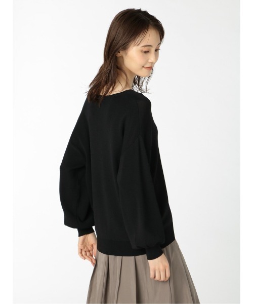 m.f.editorial（エムエフエディトリアル）の「エムエフエディトリアルレディース/m.f.editorial：Women  ゴム編み Vネック ゆるニットカーディガン（カーディガン/ボレロ・レディース・ベージュ/ブラック/グレー・FREE）」の20枚目の写真